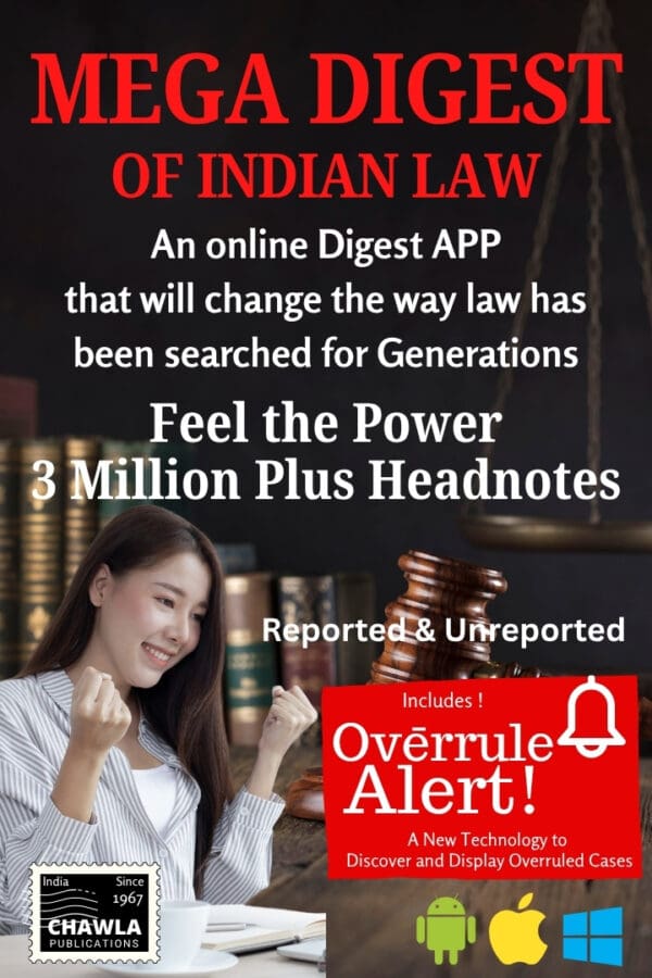 Mega Digest of Indian Law