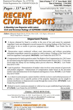Recent Civil Reports