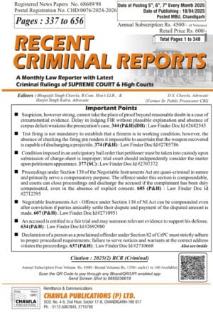 Recent Criminal Reports