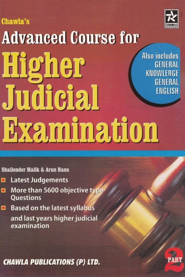 Advanced Course for Higher Judicial Examinations
