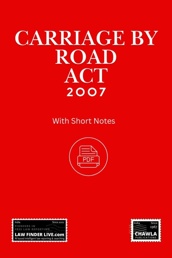 Carriage by Road Act, 2007