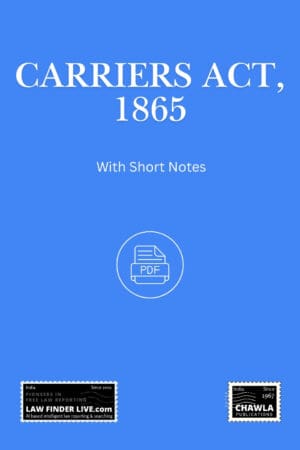 Carriers Act, 1865