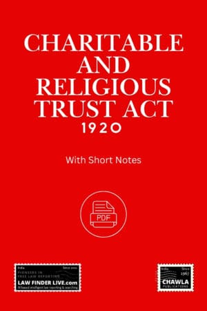 Charitable and Religious Trust Act, 1920