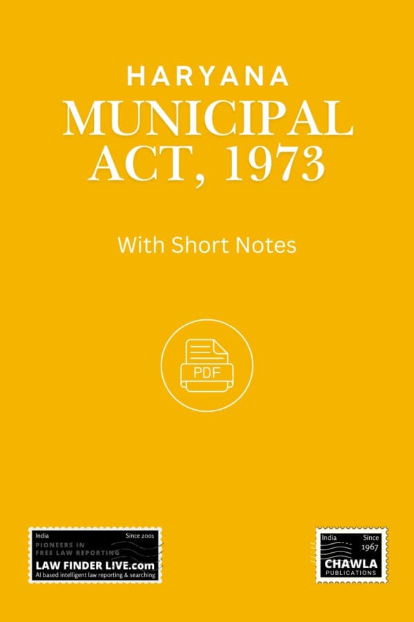 Haryana Municipal Act 1973