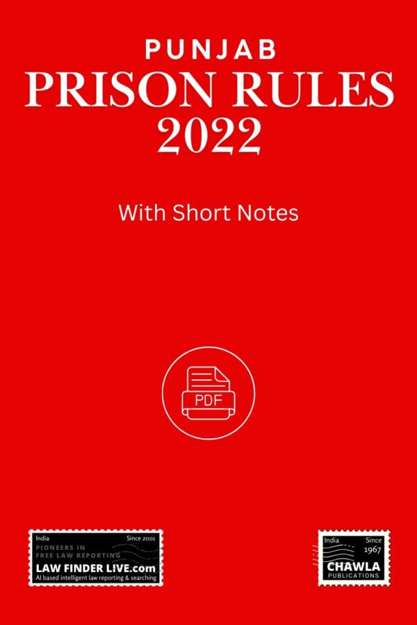 Punjab Prison Rules 2022