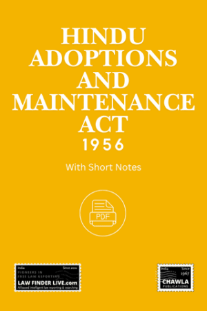 Hindu Adoptions and Maintenance Act 1956